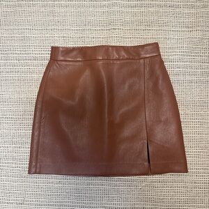 Wilfred Brown Mini Skirt